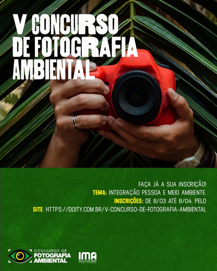 IMA abre inscrições para 5º Concurso de Fotografia Ambiental