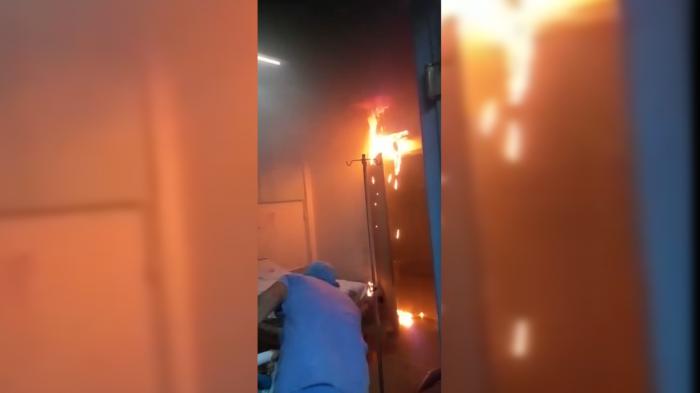 Pacientes são transferidos após princípio de incêndio na enfermaria do HGE; vídeo