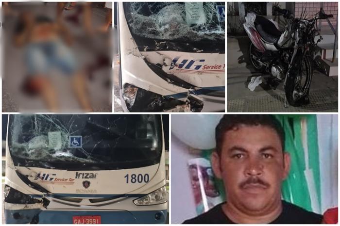 Motociclista de 34 anos morre após bater de frente em ônibus na BR-101 em São Miguel dos Campos