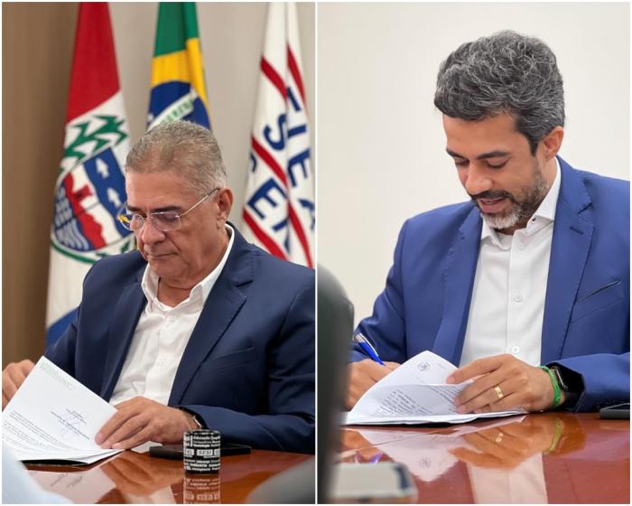 Prefeito George Clemente e Secretário de Educação firmam convênio com o Senai